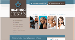 Desktop Screenshot of hearingspecialistsoftexas.com